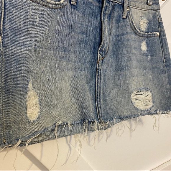 Lovers + Friends Alex Denim Mini Skirt Sz 27 - Picture 4 of 11